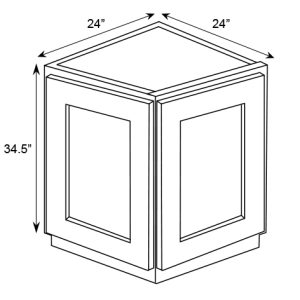 ANGLE END BASE CABINET