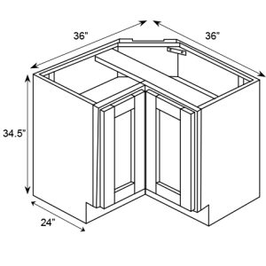 SQUARE CORNER BASE CABINET