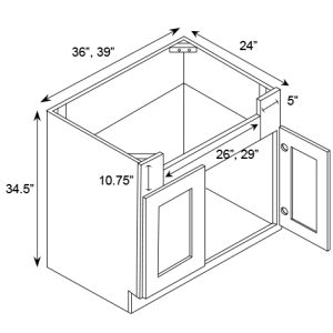 FARM SINK BASE CABINET