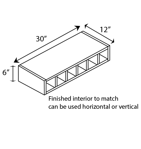 WALL SLOTTED CUBBIE