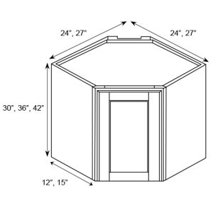 WALL DIAGONAL GLASS CABINET