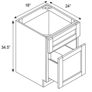 WASTE BASKET BASE CABINET